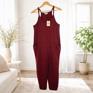 Sincerely Jules Knit Romper Jumpsuit NWT Minimalist Lounge Boho | Size S